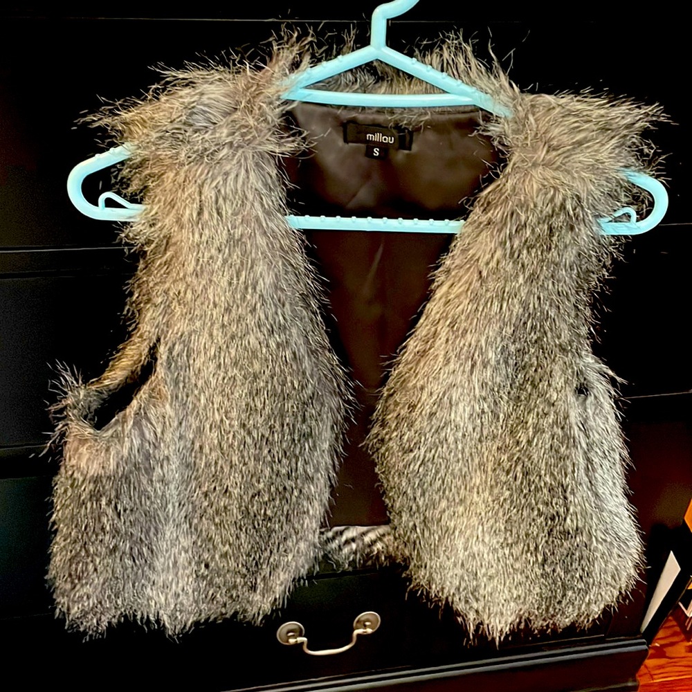 Teddy grey vest